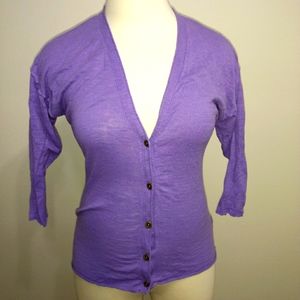 Light purple 3/4 sleeve H&M cardigan - sz Large